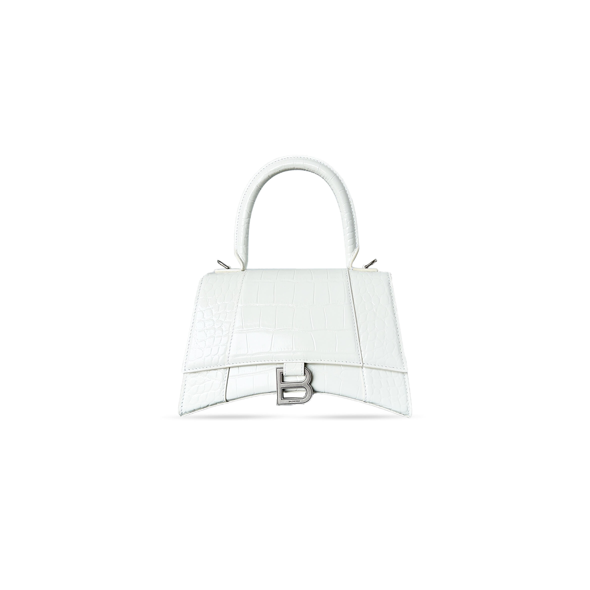 Ba1en*iaga women''s hourglass handbag small in white 5935461lv074000 (22.9*15*9.9cm)